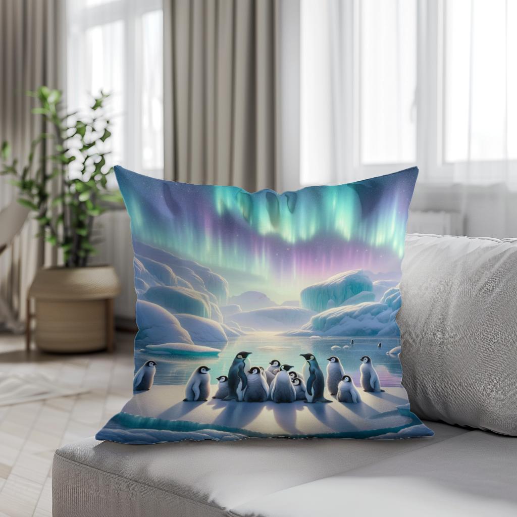 Polar Whispers Cotton Cushion