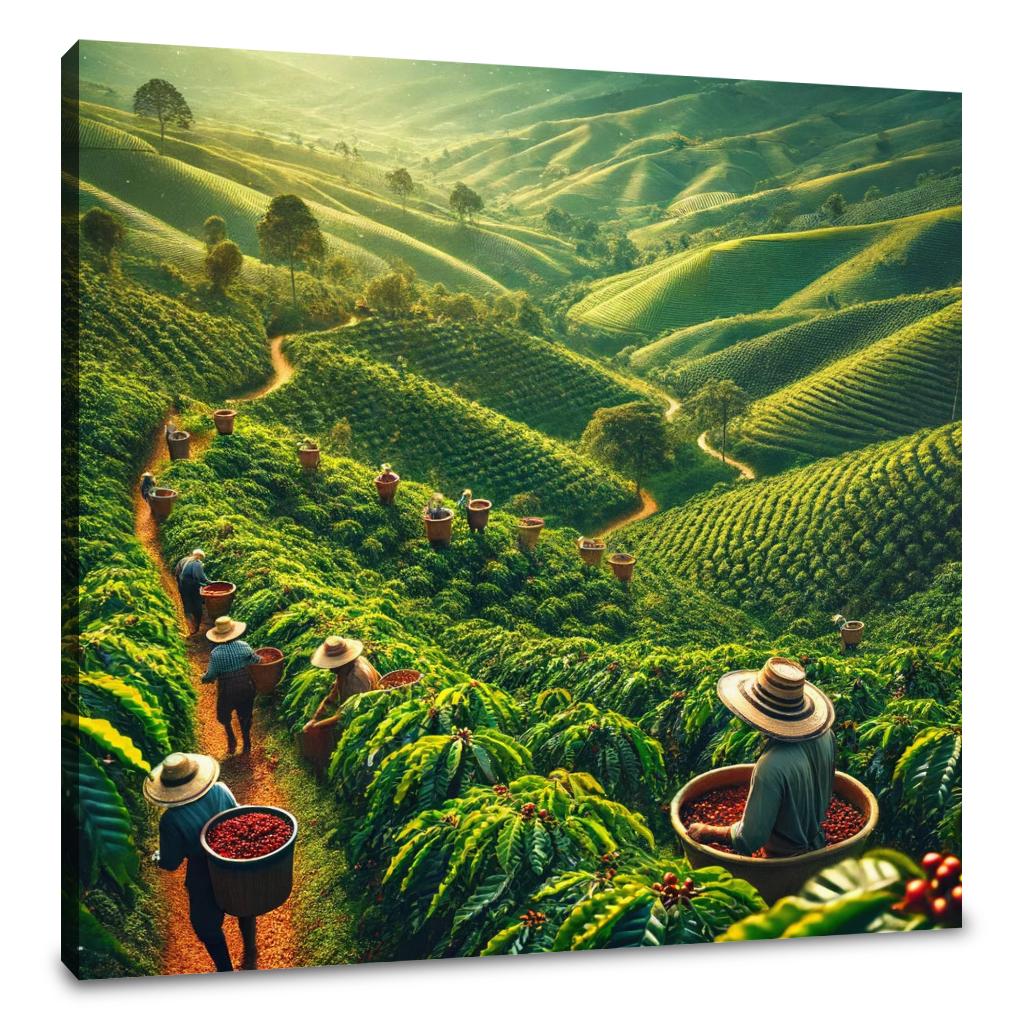 Colombian Coffee Plantation Canvas
