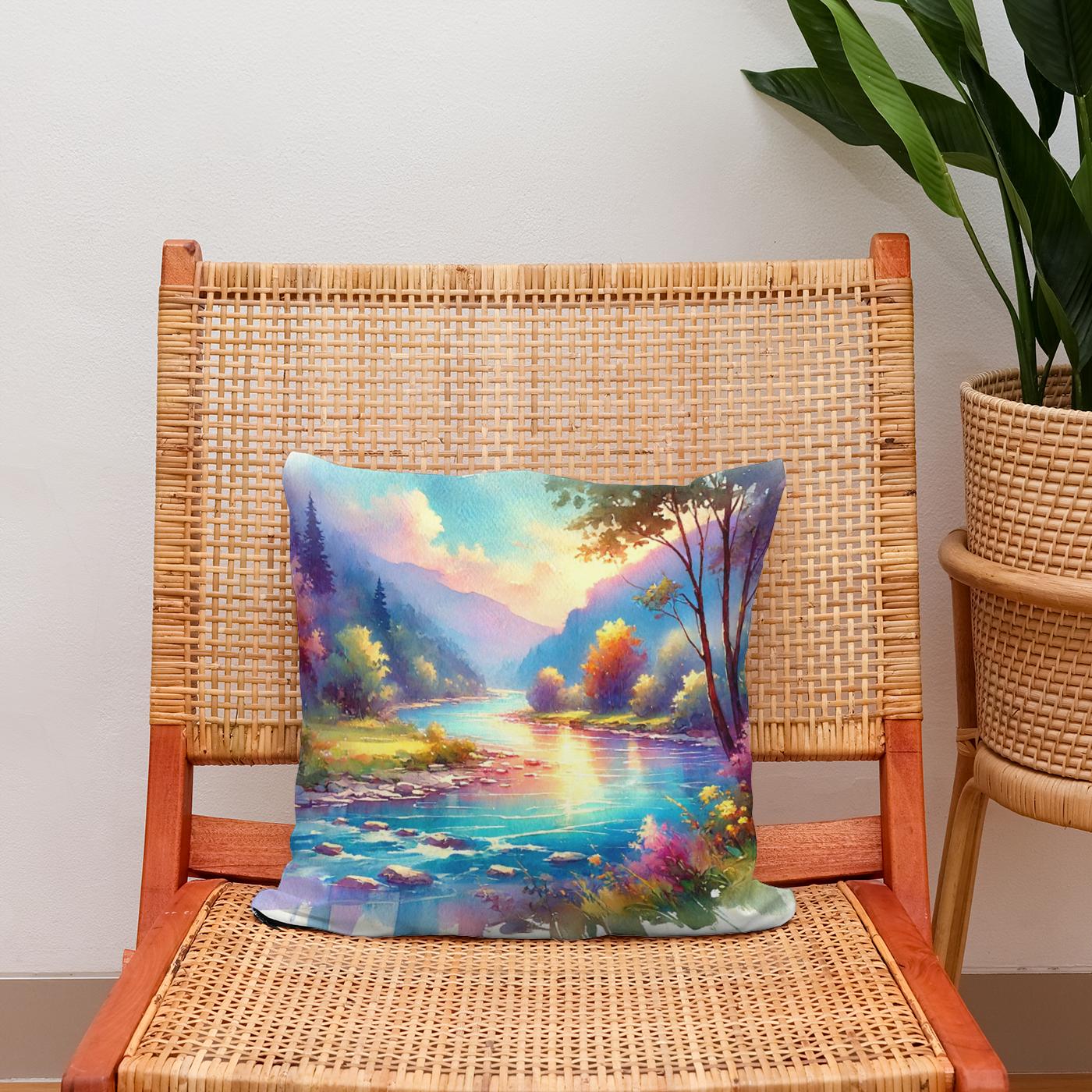 Magical River Cotton Cushion