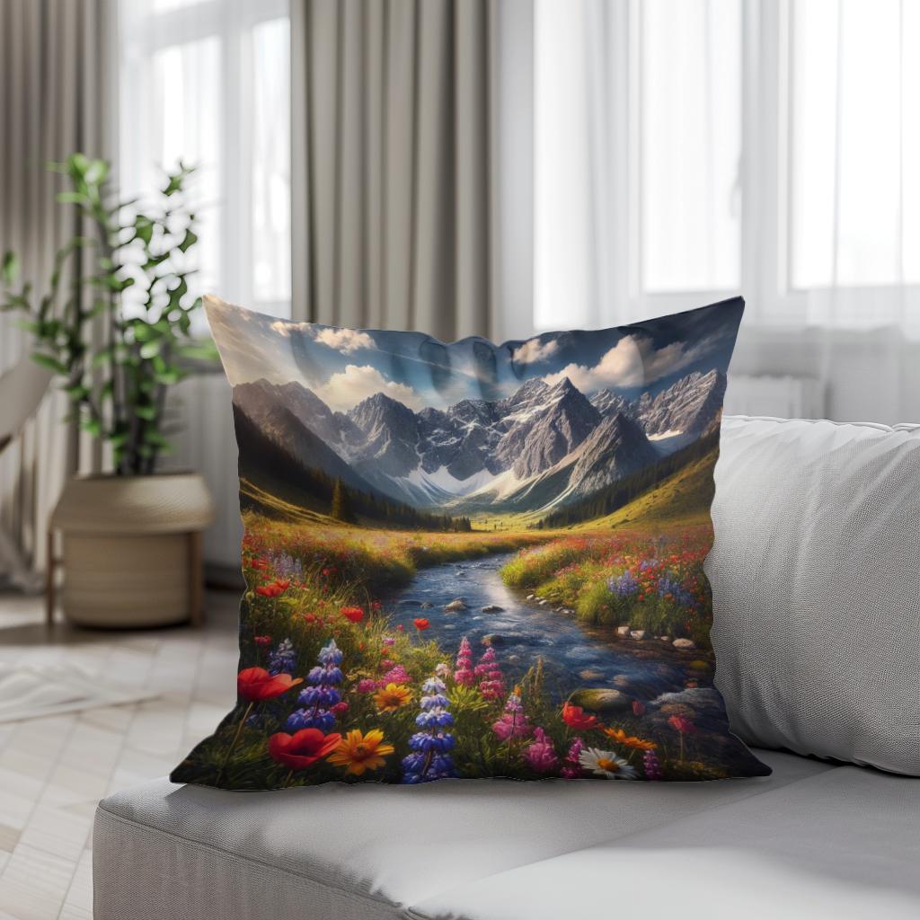 Mountain Harmony Cotton Cushion