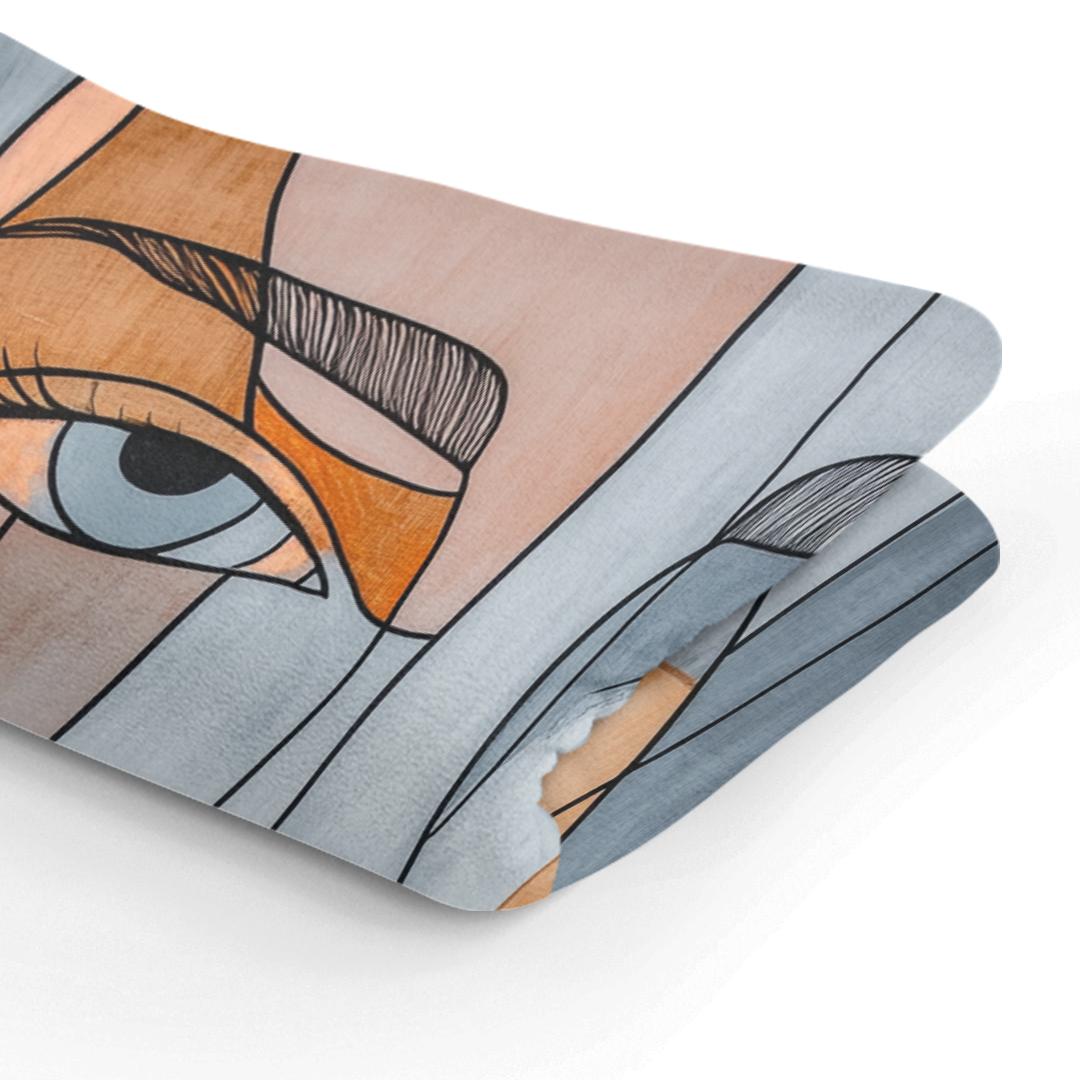 Abstract Face Harmony Blanket