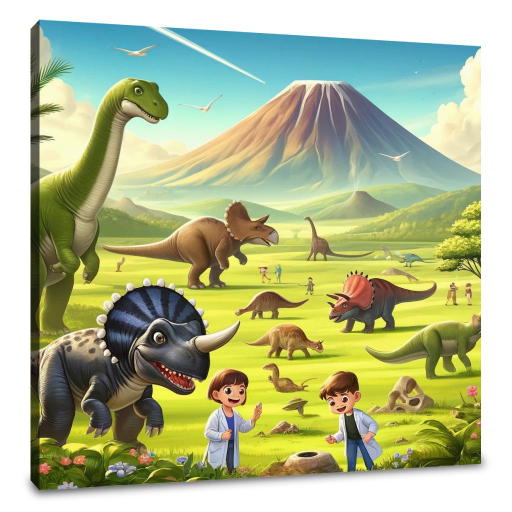 Prehistoric Adventure Canvas
