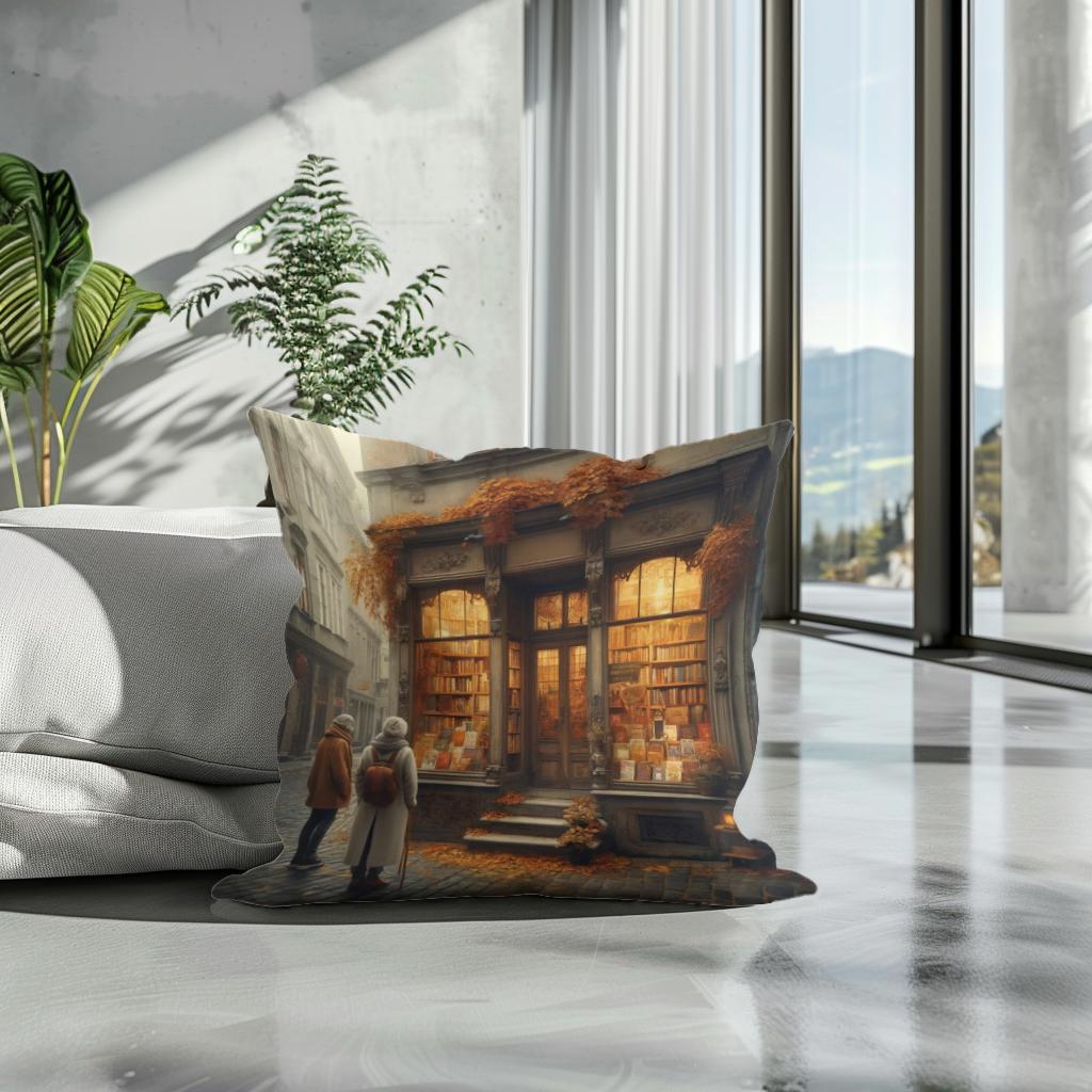 Cozy Autumn Reads Cotton Cushion