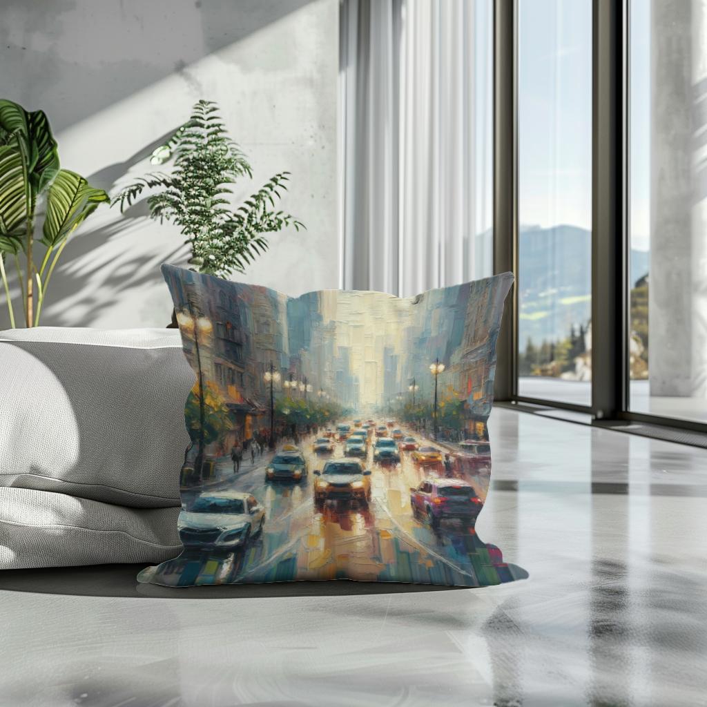 Urban Whispers Cotton Cushion