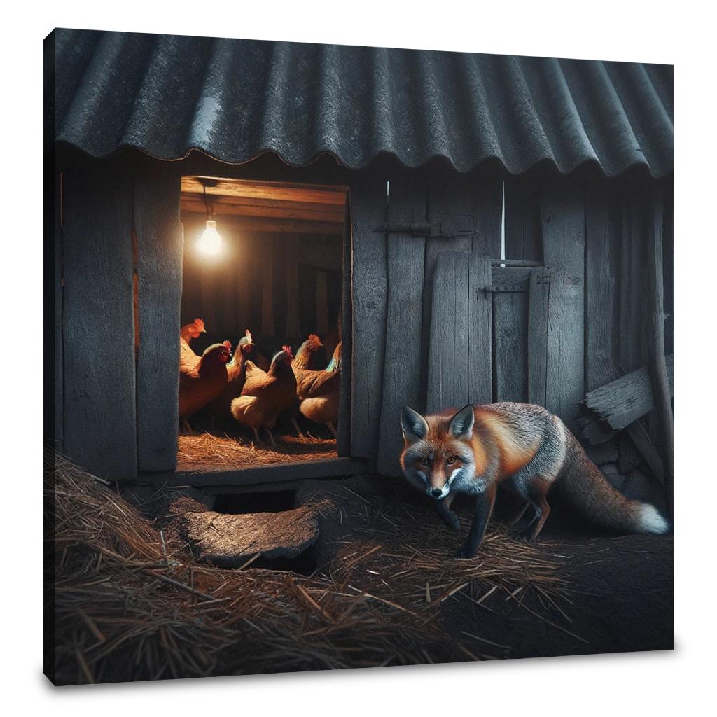 Twilight Fox Canvas