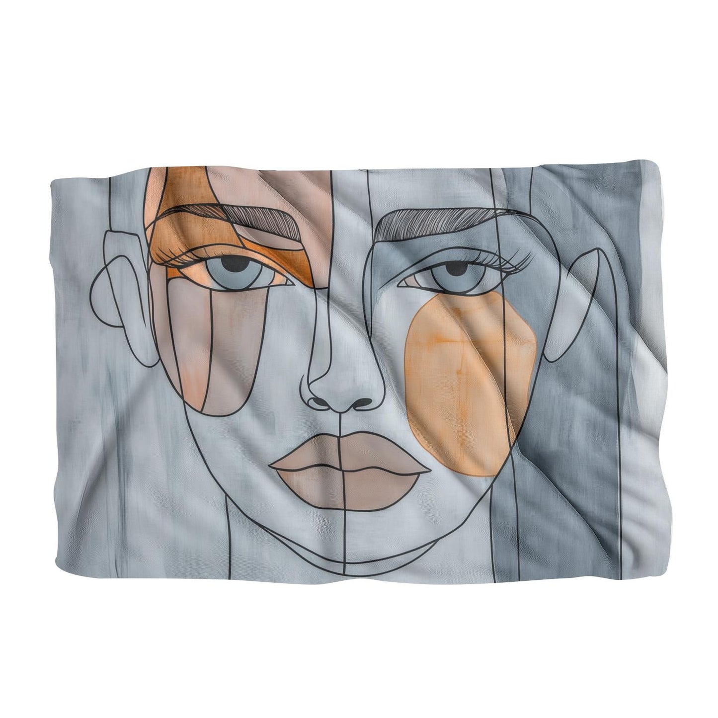 Abstract Face Harmony Blanket