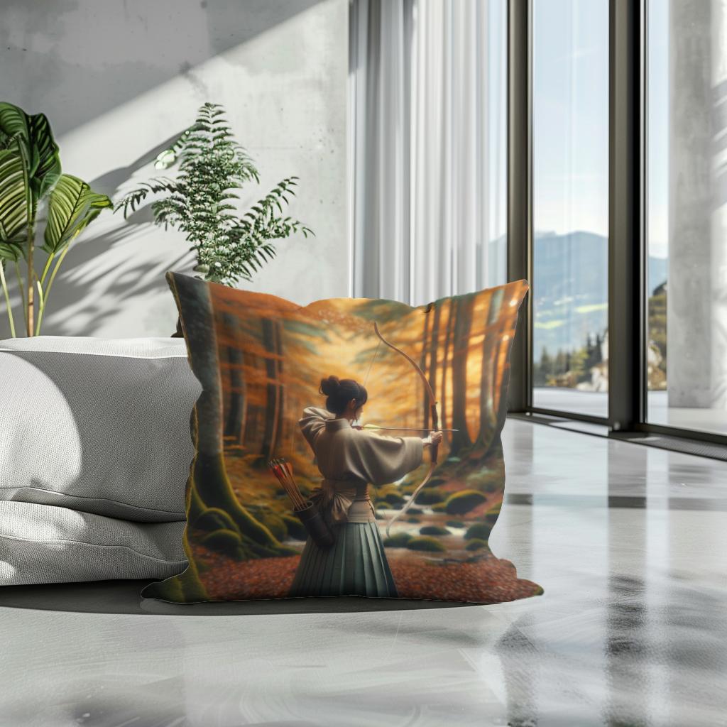 Kyudo Autumn Focus Cotton Cushion