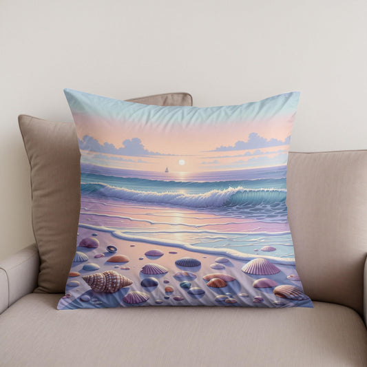Sunset Serenity Cotton Cushion