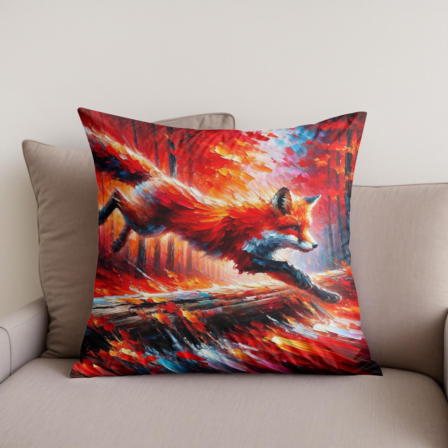 Autumn Leap Cotton Cushion