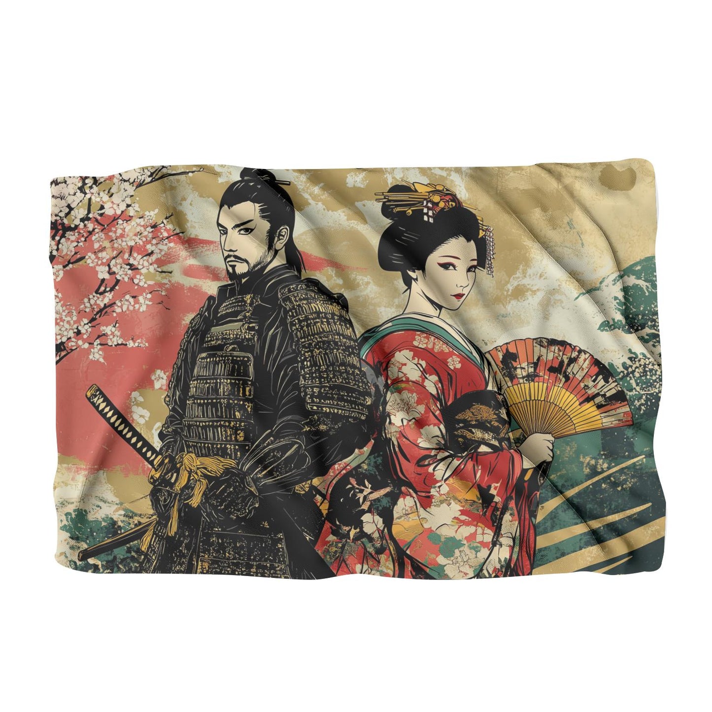 Samurai and Geisha Blanket