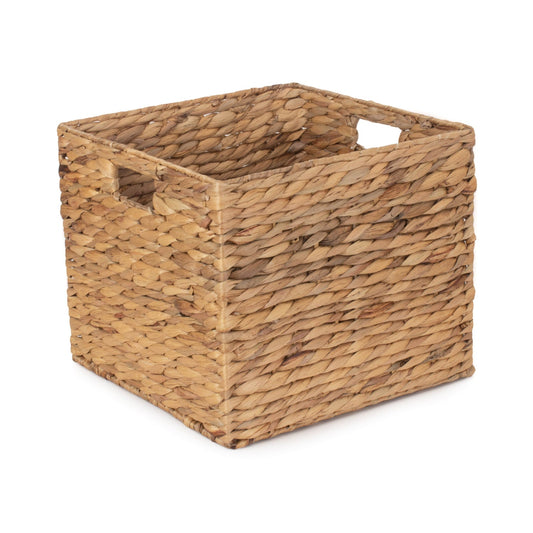 Small Square Water Hyacinth Storage Basket