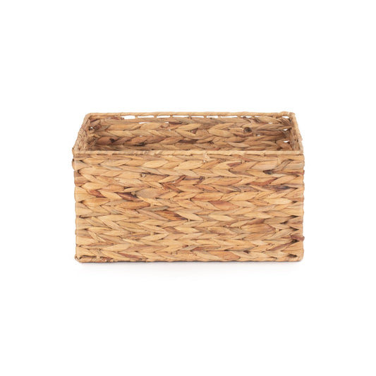 Small Rectangular Water Hyacinth Storage Basket