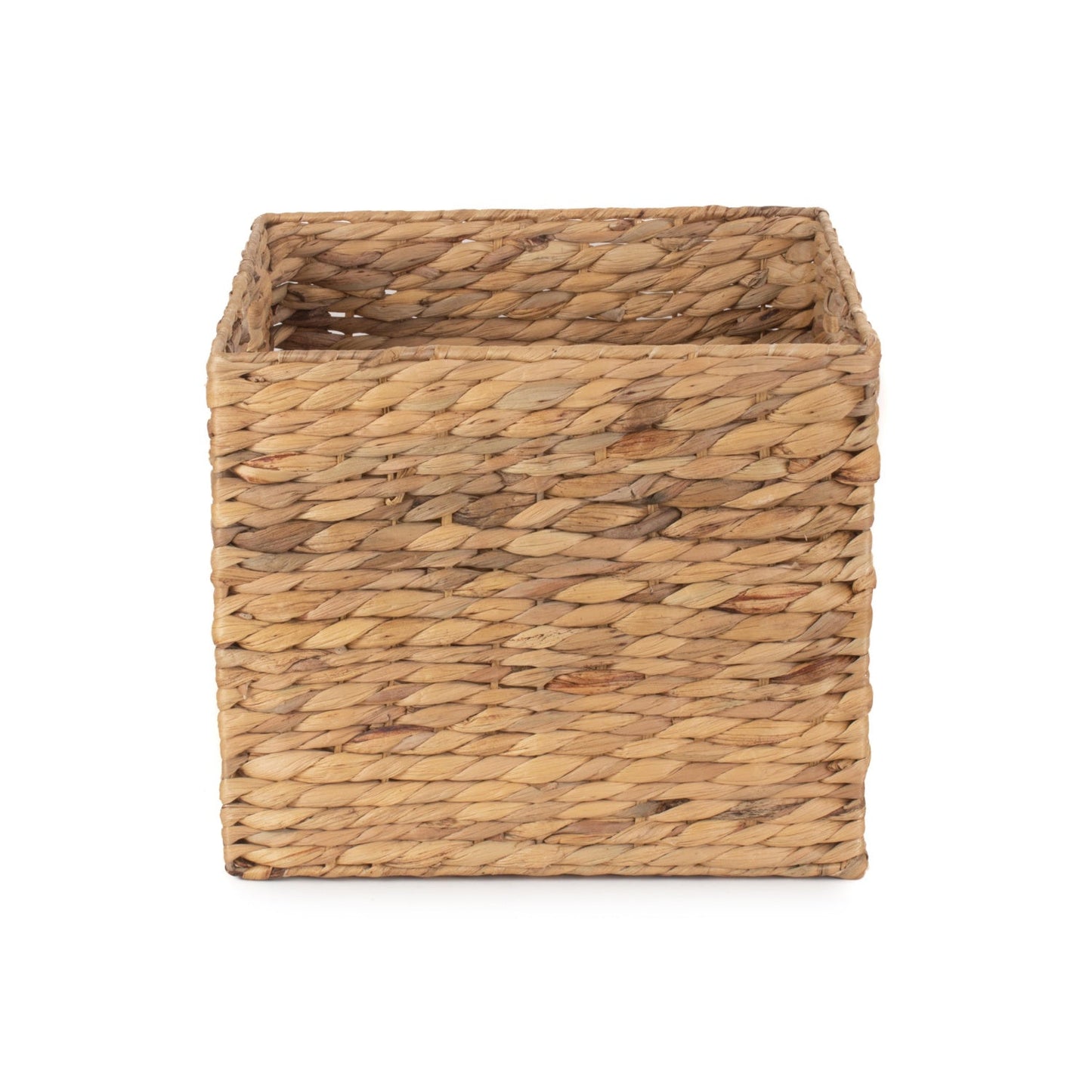 Small Square Water Hyacinth Storage Basket