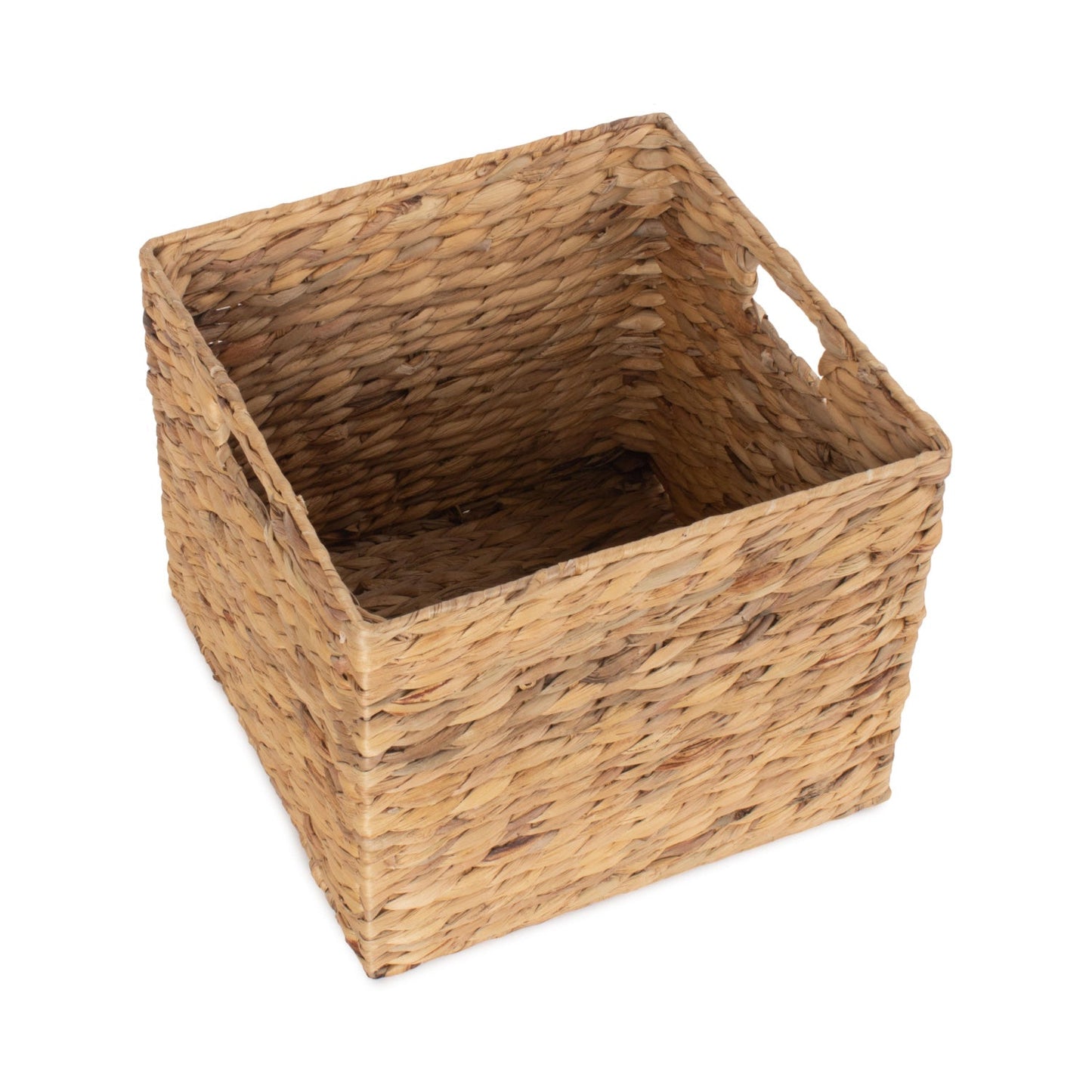 Small Square Water Hyacinth Storage Basket