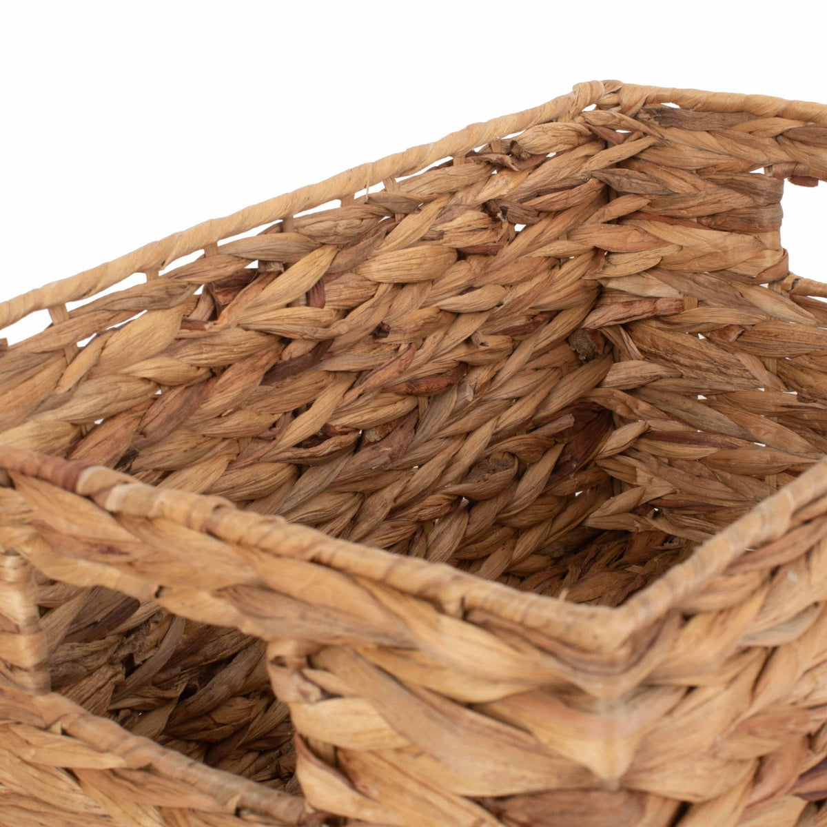 Small Rectangular Water Hyacinth Storage Basket