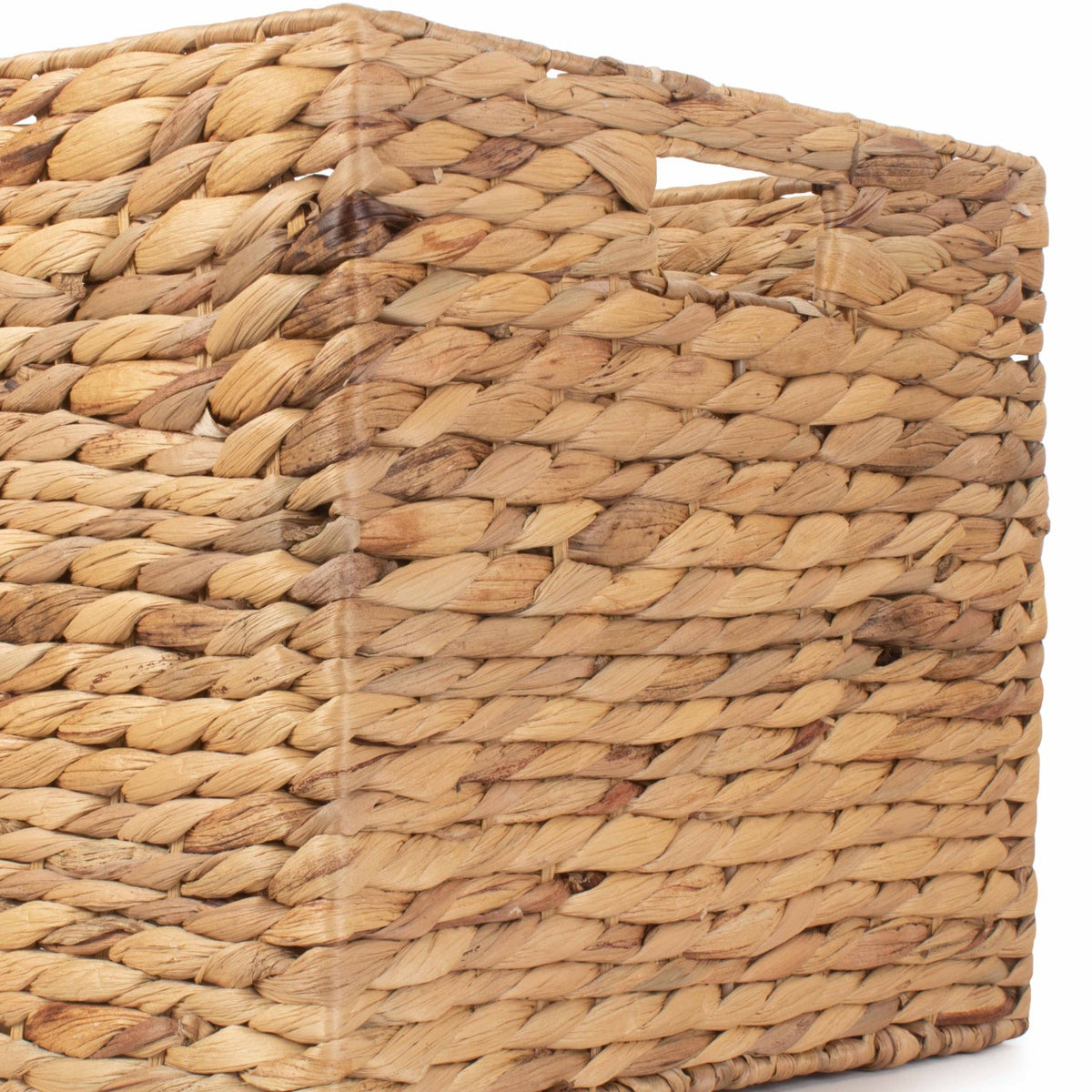 Small Square Water Hyacinth Storage Basket