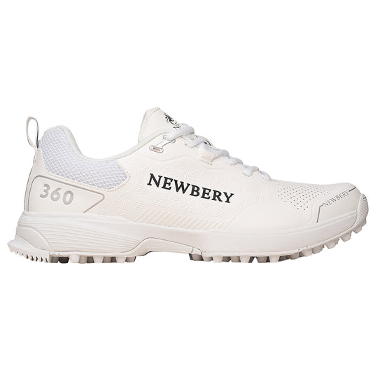 Newbery 360 Cricket Shoe - Full White Pimple