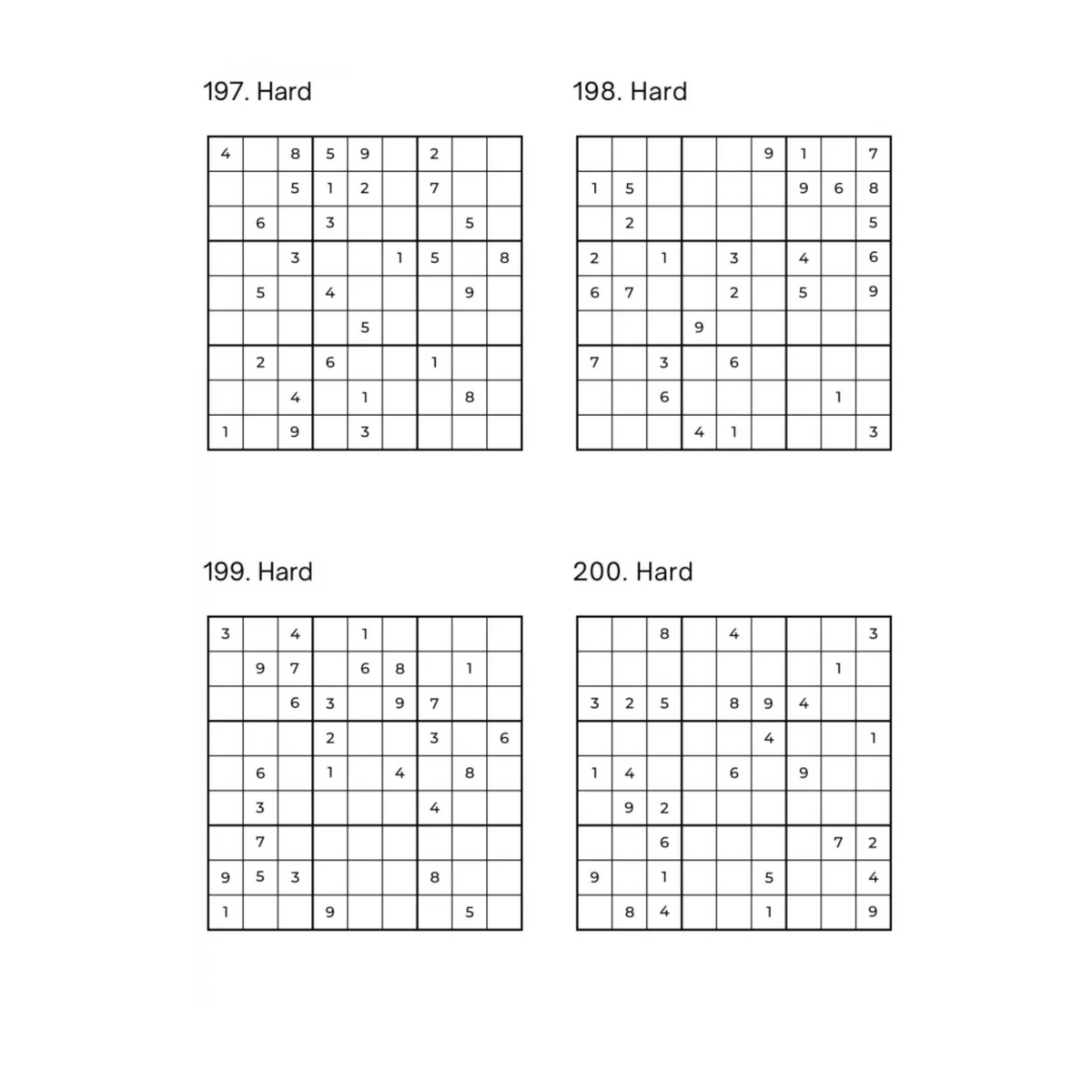 1000 Sudoku Puzzles - 5 Difficulty Levels