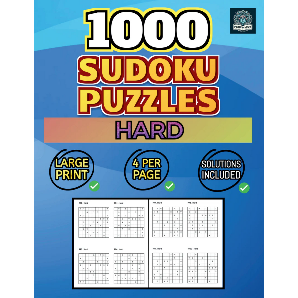 1000 HARD Sudoku Puzzles