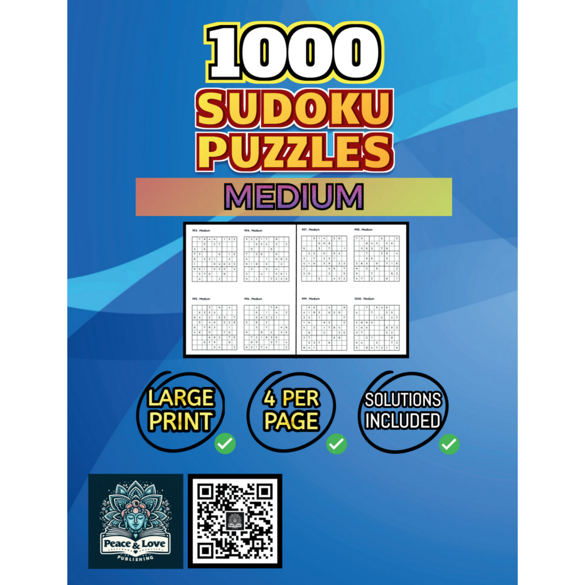 1000 MEDIUM Sudoku Puzzles