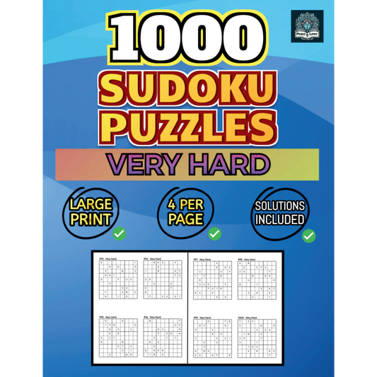 1000 VERY HARD Sudoku Puzzles