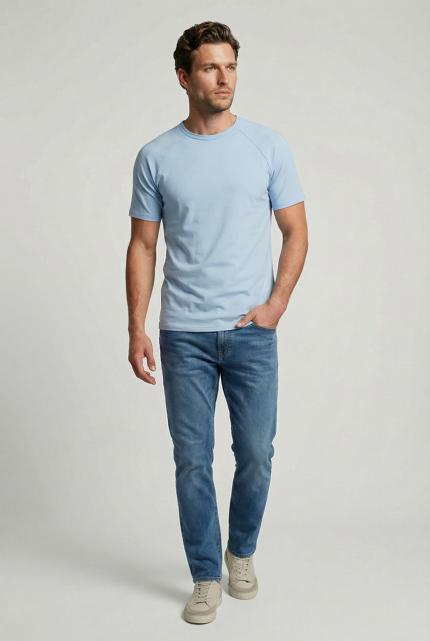 Hoxton T-shirt - Sky Blue