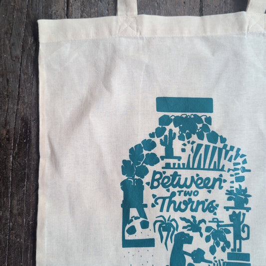 Between Two Thorns Cotton Tote Bag