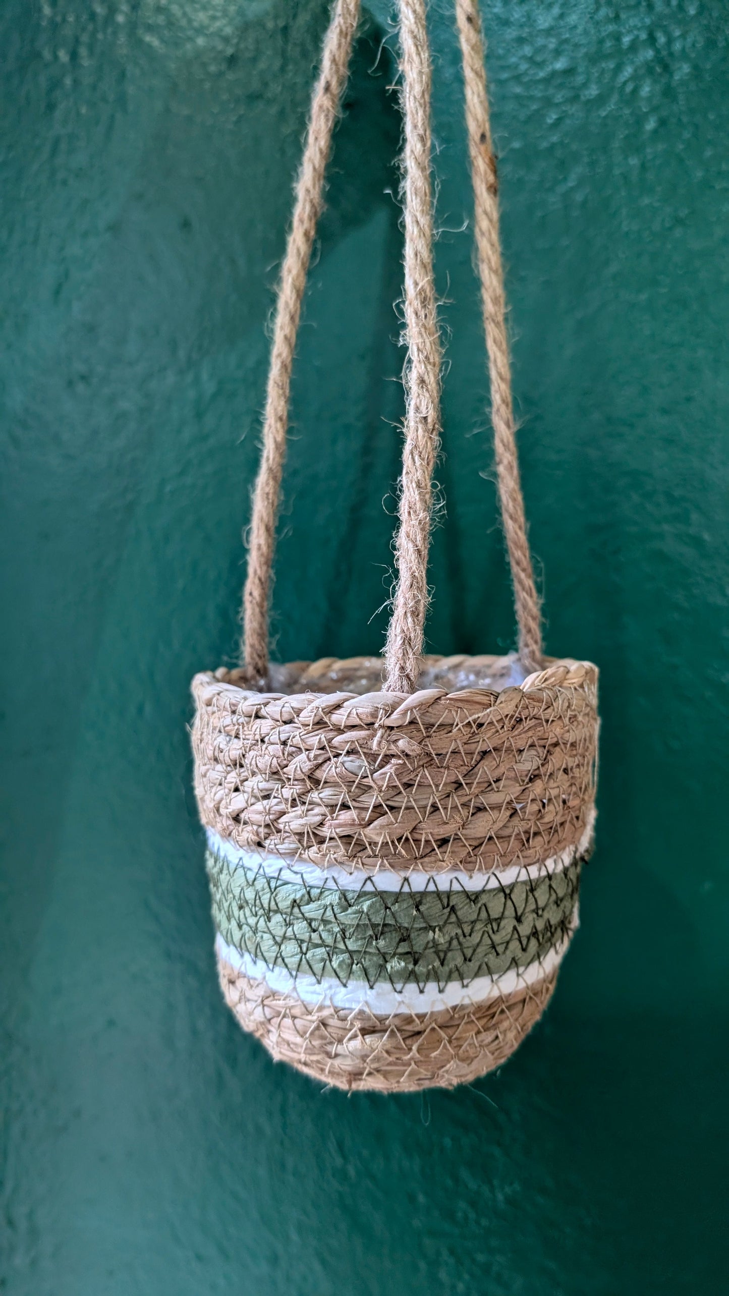 Rope hanging basket - 5 colours available