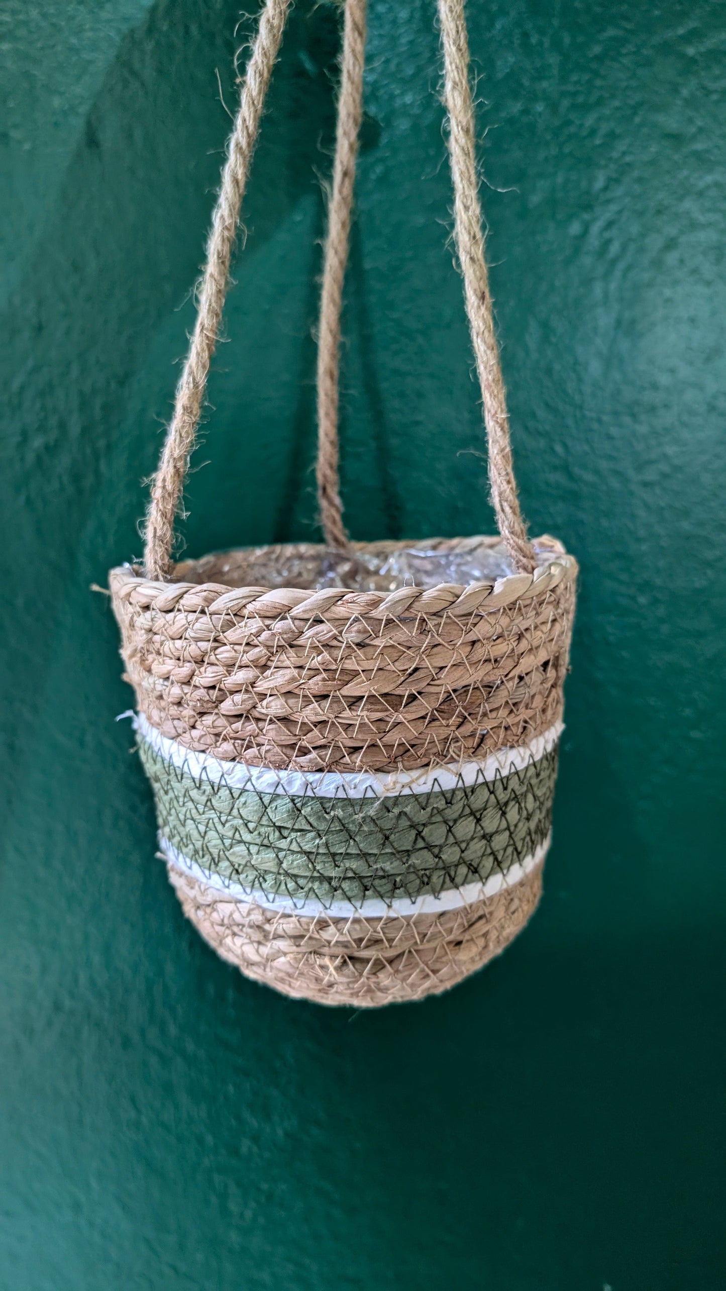 Rope hanging basket - 5 colours available
