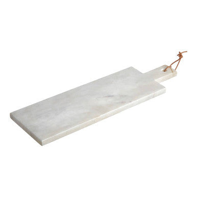 Small White Marble Paddle Chopping and Serving Board | Salerno
