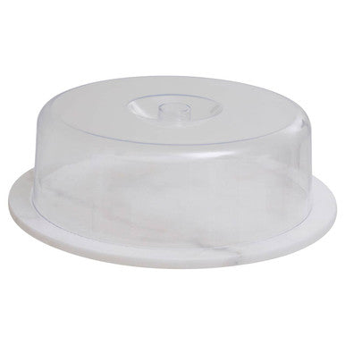 Kindia White Marble Cake Board With Domed Lid