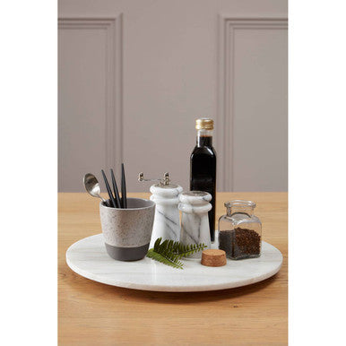 Round White Marble Lazy Susan | Kindia