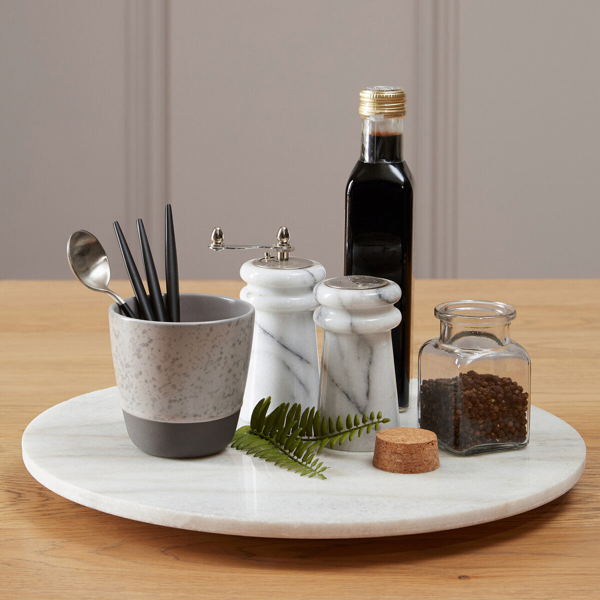 Round White Marble Lazy Susan | Kindia