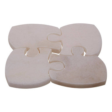 Kindia Set Of 4 Marble Jigsaw Coasters