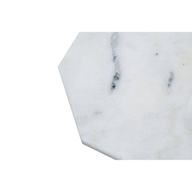 Kindia White Finish Octagonal Marble Trivet
