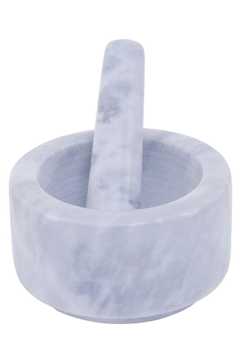 Salerno Grey Marble Mortar And Pestle