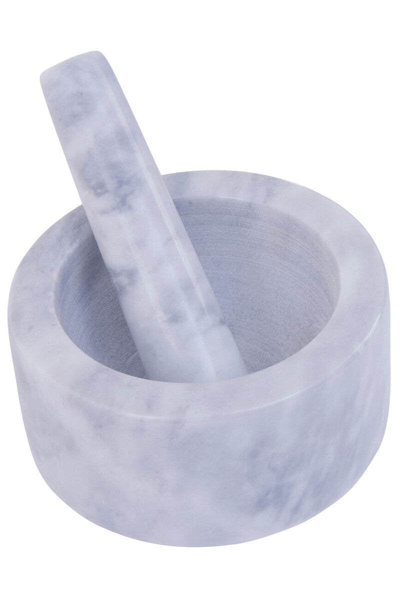 Salerno Grey Marble Mortar And Pestle