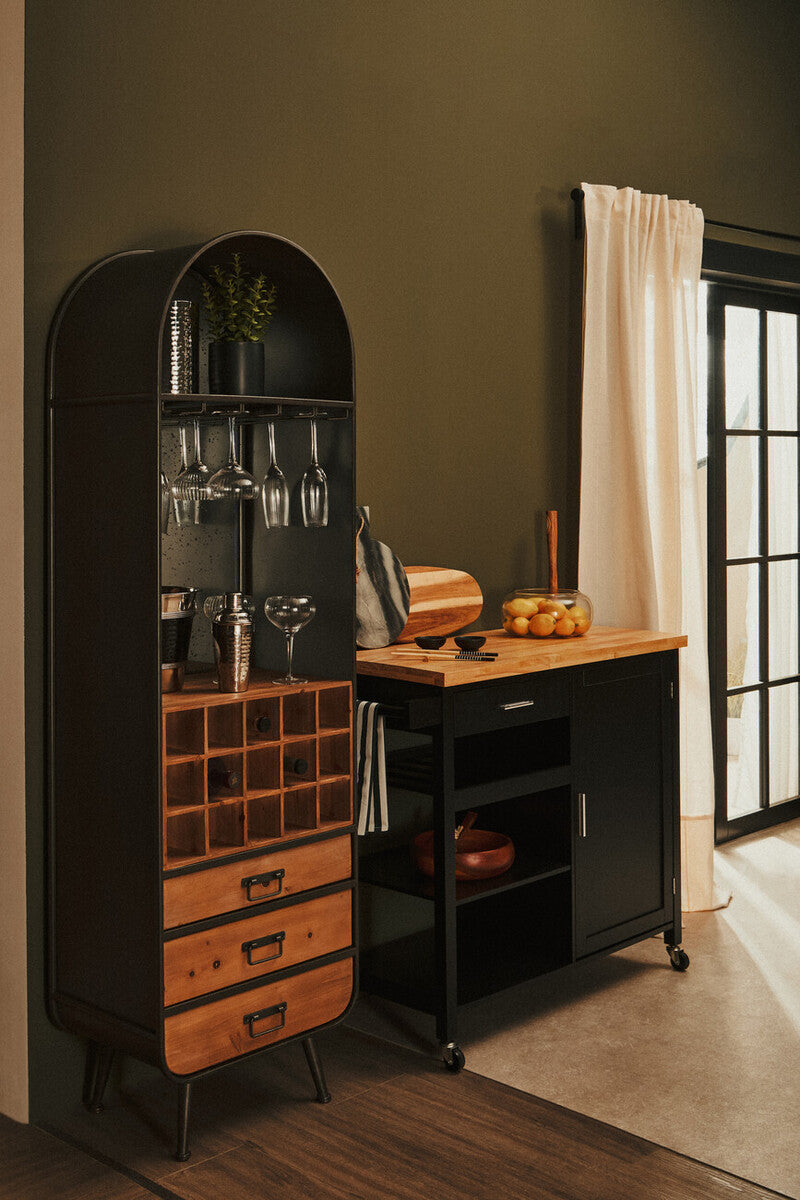 Marmore Grey Marble Round Paddle Serving Board