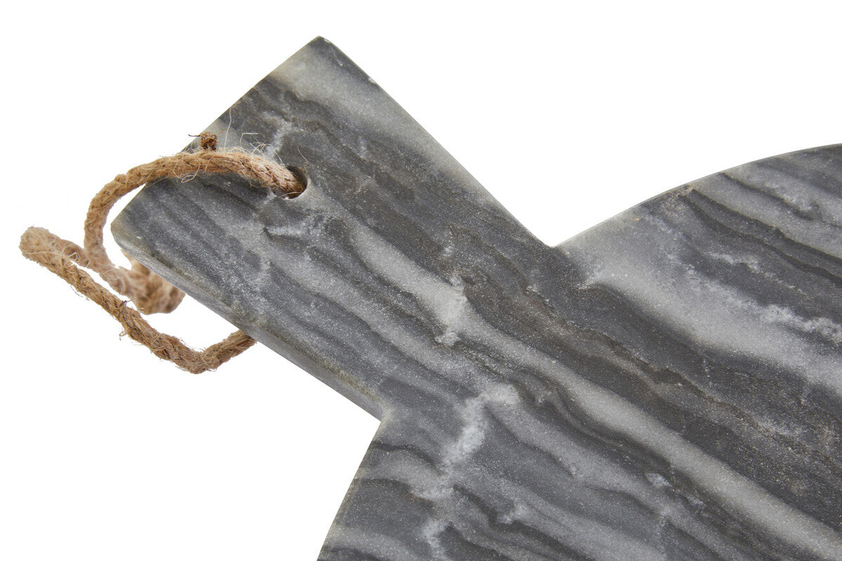 Marmore Grey Marble Round Paddle Serving Board