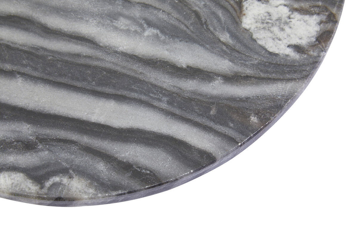 Marmore Grey Marble Round Paddle Serving Board