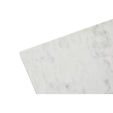 Salerno White Marble Rectangular Chopping or Serving Board