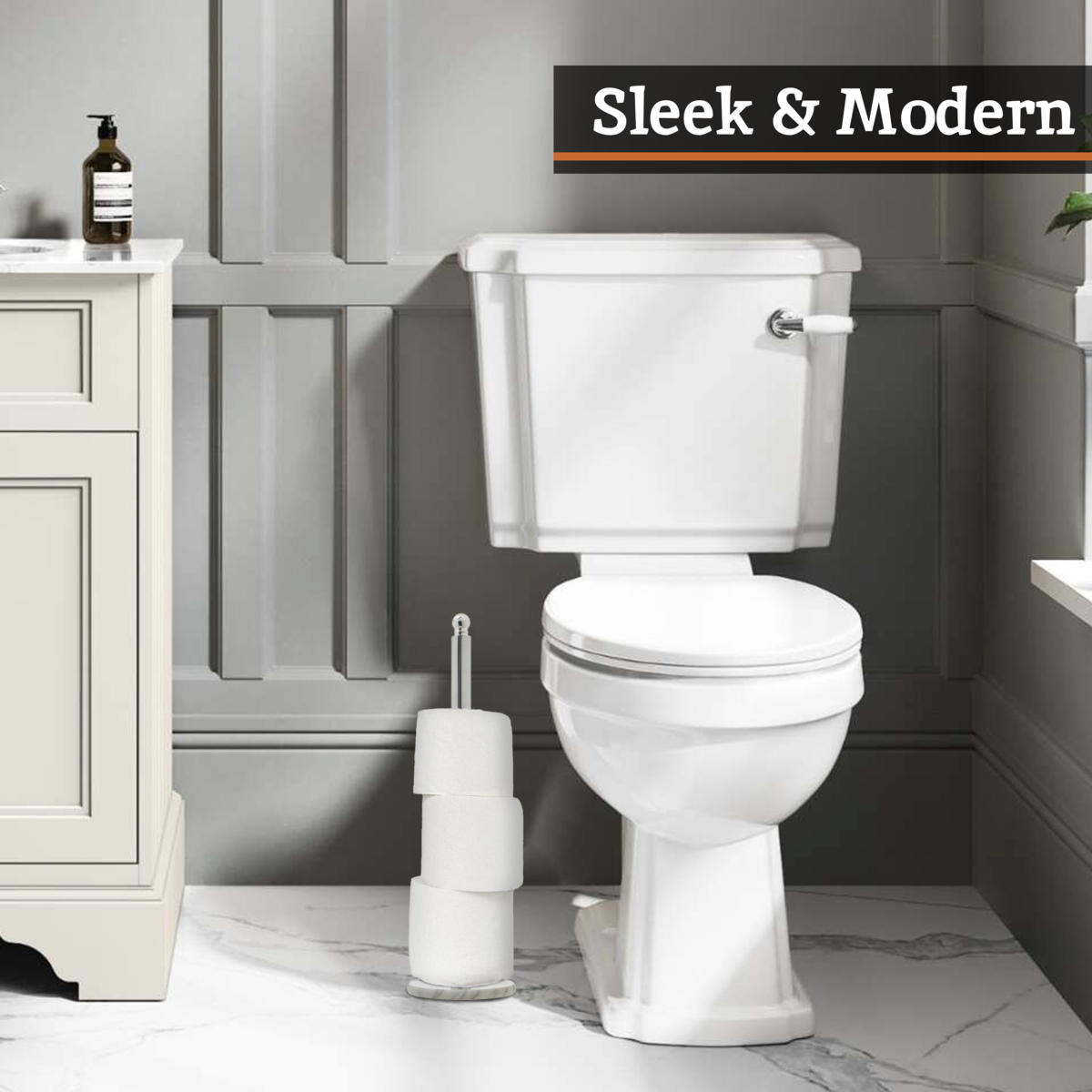 Linnea Chrome Large Toilet Roll Holder