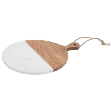 Monzaro Small Marble And Acacia Wood Paddle Board