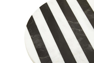 Soma Small Black and White Marble Round Cake Stand