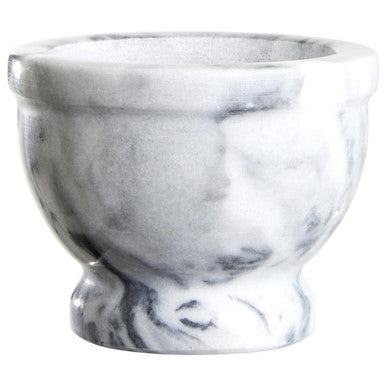 Salerno Grey Marble Mortar And Pestle With Rim