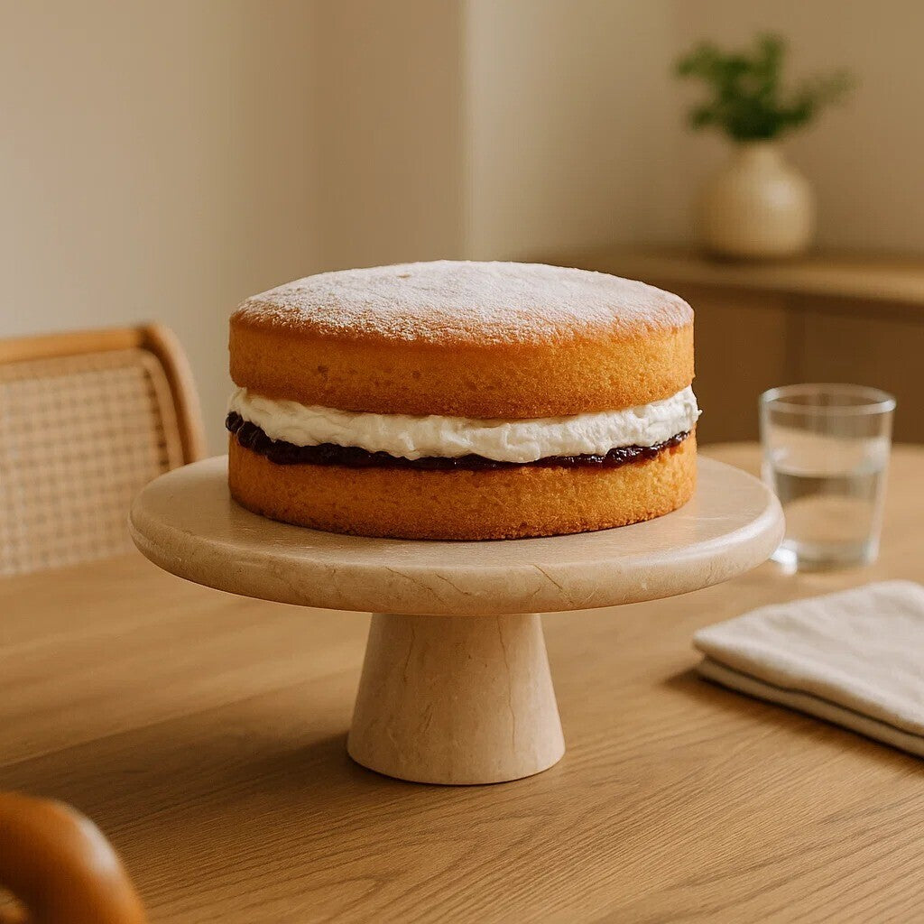 Himaya Champagne Marble Cake Stand