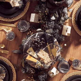 Marmore Black Marble Cake Stand