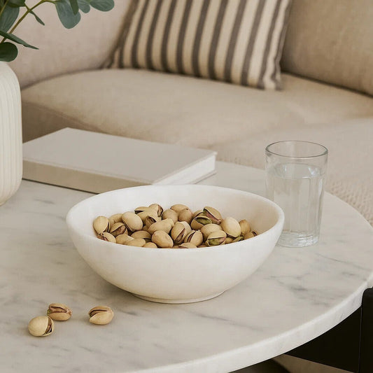 Marmore White Marble Bowl