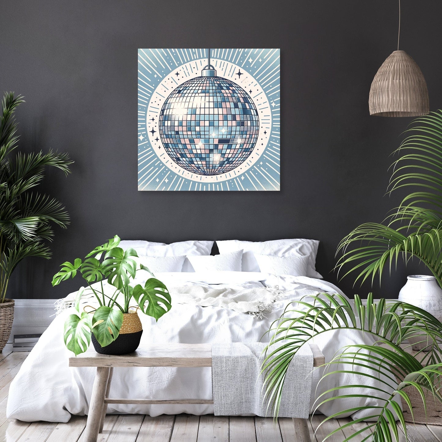 Nostalgic Disco Canvas
