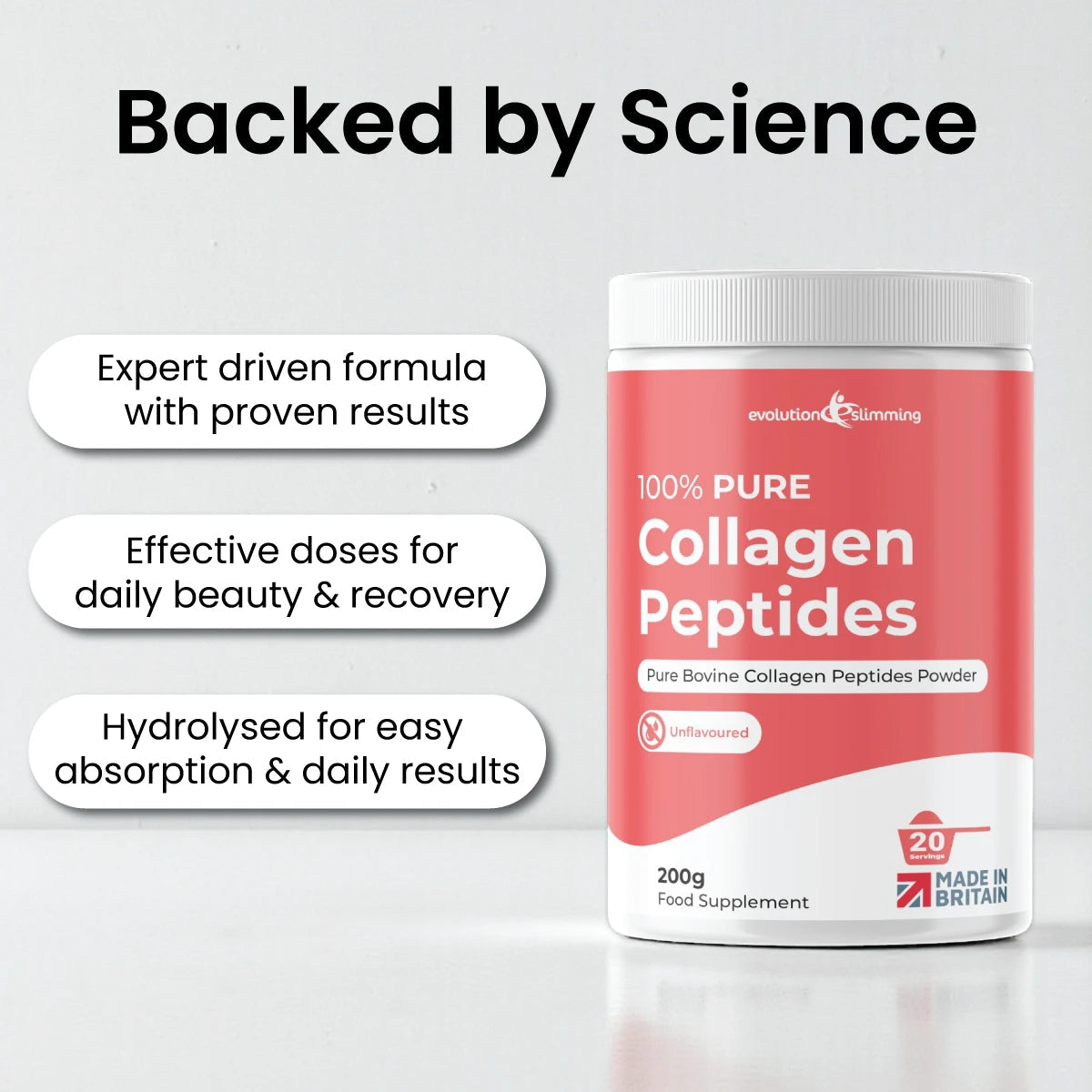 100% Pure Collagen Powder - Younger Skin, Stronger Joints, Better You
